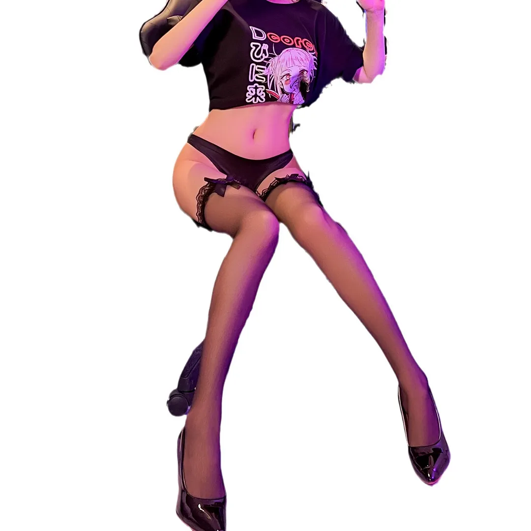 Churchf Tiffinty Emotional Lingerie Stockings Cute Girl Perspective Quid Sex Long Barrel Lace Stockings Passion Hand Tear Stockings