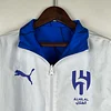 2023/2024 Al-Nassr Reversible Windbreaker(White-Blue)Soccer Jersey 1:1 Thai Quality