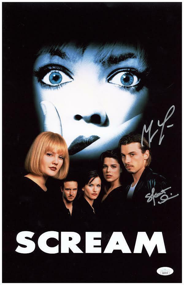 Skeet Ulrich & Matthew Lillard Autographed Scream 11x17 Photo Poster painting Horror Signed JSA