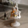 Fairy Tale Town Plaster Touch-Control Aroma Diffuser Lamp for Bedroom Bedside Ambient Essential Oil Diffuser Night Light Ornament