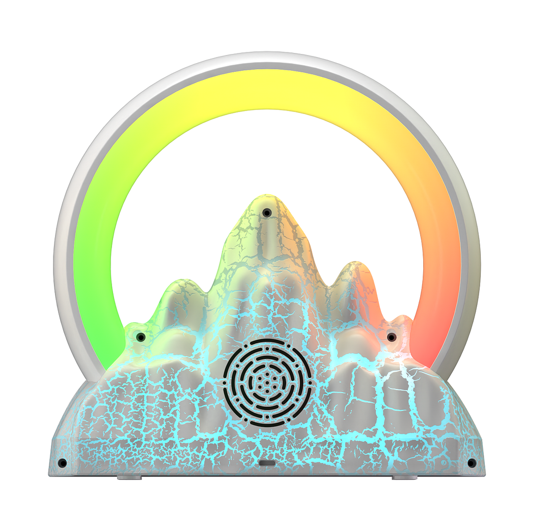 🎉Black Friday Sale🎉Wake-up lamp sunrise colorful flame mountain wireless charging atmosphere table lamp smart electronic alarm clock craft gift