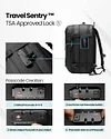 Vacuum Compression Large  Capacity Business Travel Backpack Wet Separation Waterproof 17 Inch Backpack