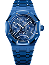 Blue 904L Steel Blue Dial - Perpetual Calendar Watch - 41mm