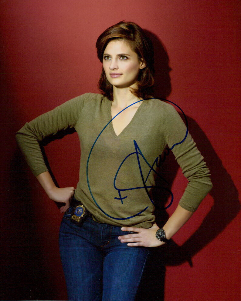 Stana Katic signed 8x10 Photo Poster painting