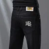 New Stretch Black Straight Jeans