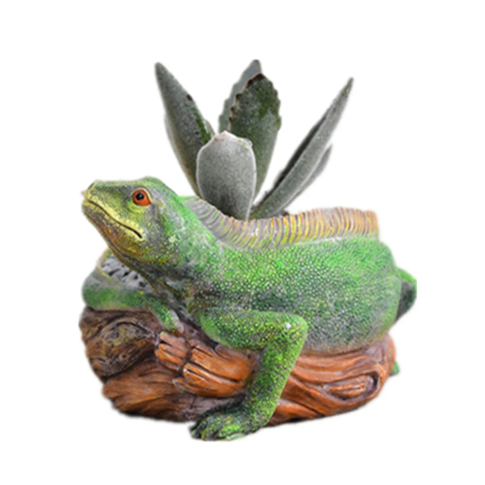 DIY Cement Dragon Pot Maker Mould 3D Animal Flower Pot Silicone Concrete Panter Molds Home Garden Decoration Resin Craft
