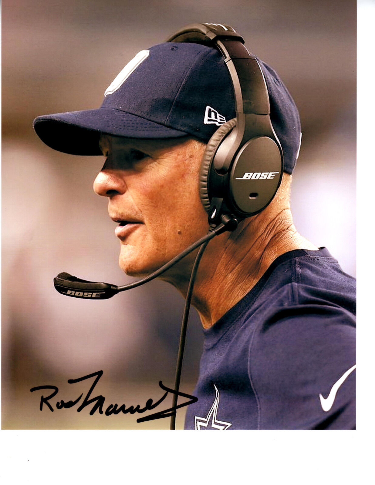 Rod Marinelli Dallas Cowboys hand signed autographed 8x10 football Photo Poster painting