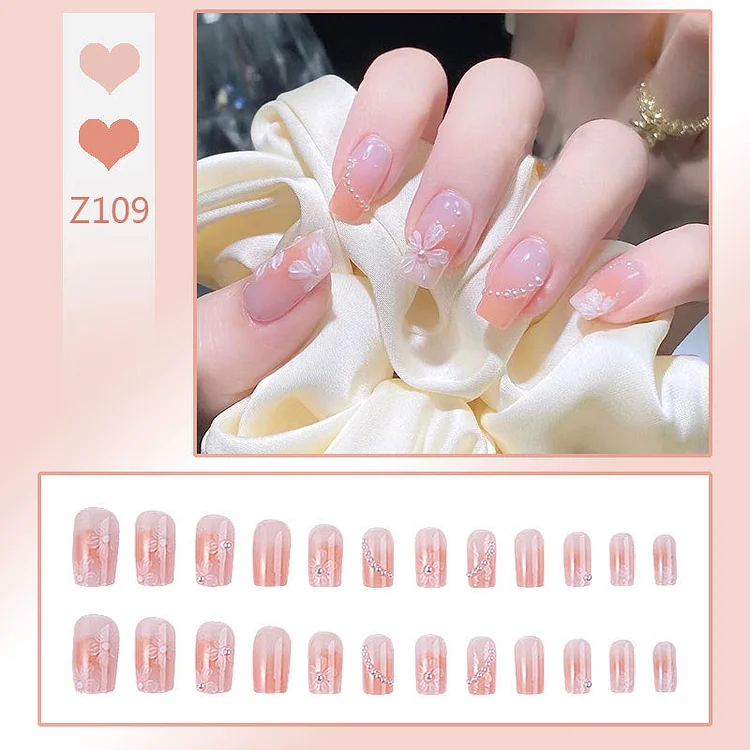 Camellia Wearable Nails Finished Manicure