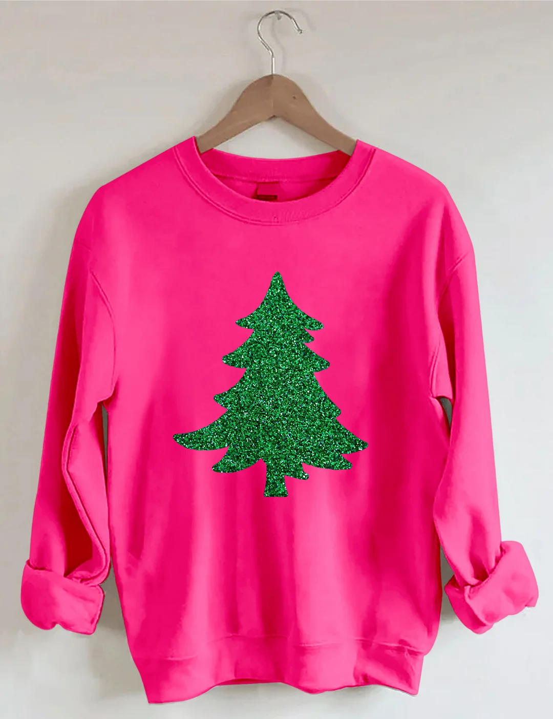 Glitter Sparkly Christmas Tree Sweatshirt