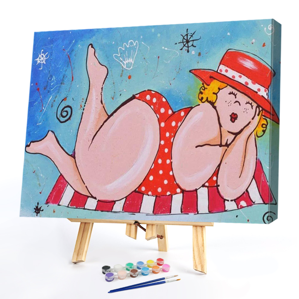 

50*40CM - Paint By Numbers - Fat Lady, 501 Original