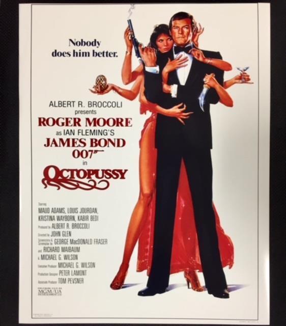 James Bond 007 * OCTOPUSSY * 11x14 Movie Poster Photo Poster painting w/ SIR ROGER MOORE