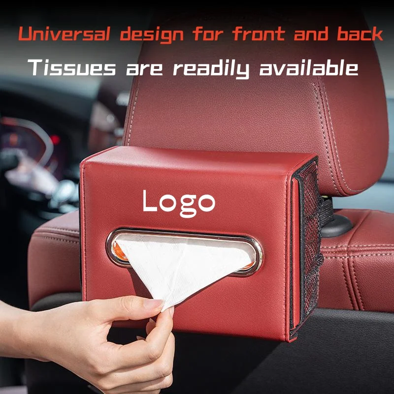 Car multifunctional folding tissue box