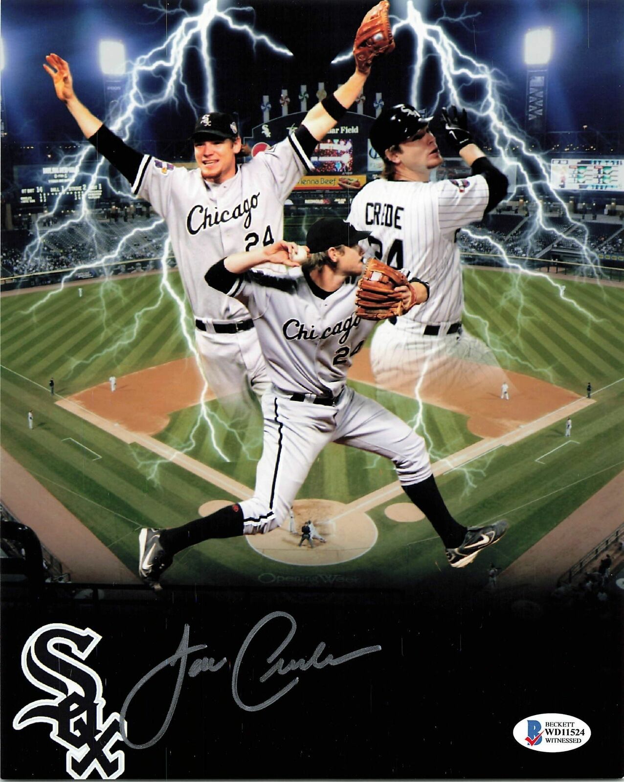 Joe Crede signed 8x10 Photo Poster painting Chicago White Sox BAS Beckett Autographed