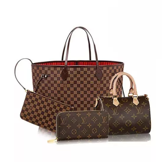 Louis Vuitton N41357 Neverfull GM Damier Ebene Coated Canvas Tote