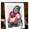 A3 & 4K Size Genius Girl Bulma Decorative Painting - Dragon Ball - HuangGua Studio