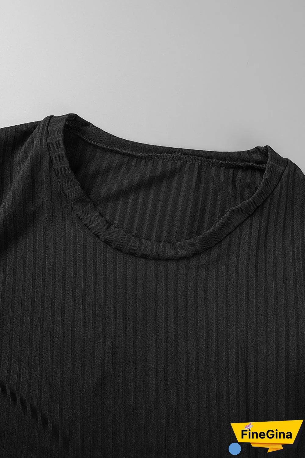 Blue Casual Solid Basic O Neck Short Sleeve Two Pieces