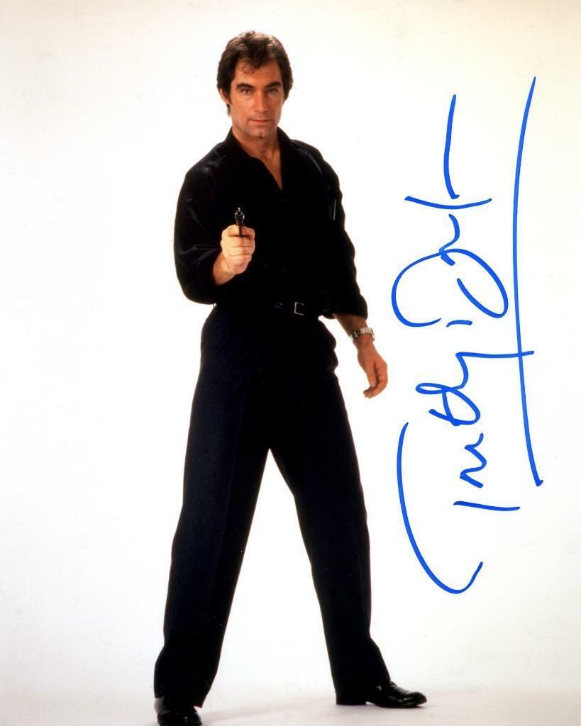 Timothy Dalton James Bond SIGNED AUTOGRAPHED 10 X 8