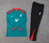 2024-2025 Liverpool Half-Pull Training Suit Green Jersey 1:1 Thai Quality Set