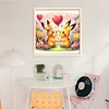 Dating Pikachu-11CT Stamped Cross Stitch 40*40cm/15.75*15.75in
