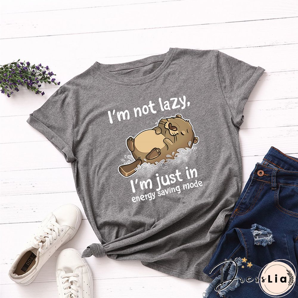 100% Cotton Summer Women TShirt Lovely Cat Letter Print Graphic T Shirt O Neck Short Sleeve Female Tee Shirts Casual Tops