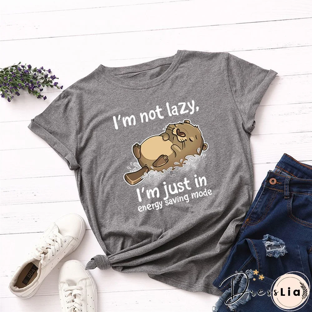 100% Cotton Summer Women TShirt Lovely Cat Letter Print Graphic T Shirt O Neck Short Sleeve Female Tee Shirts Casual Tops