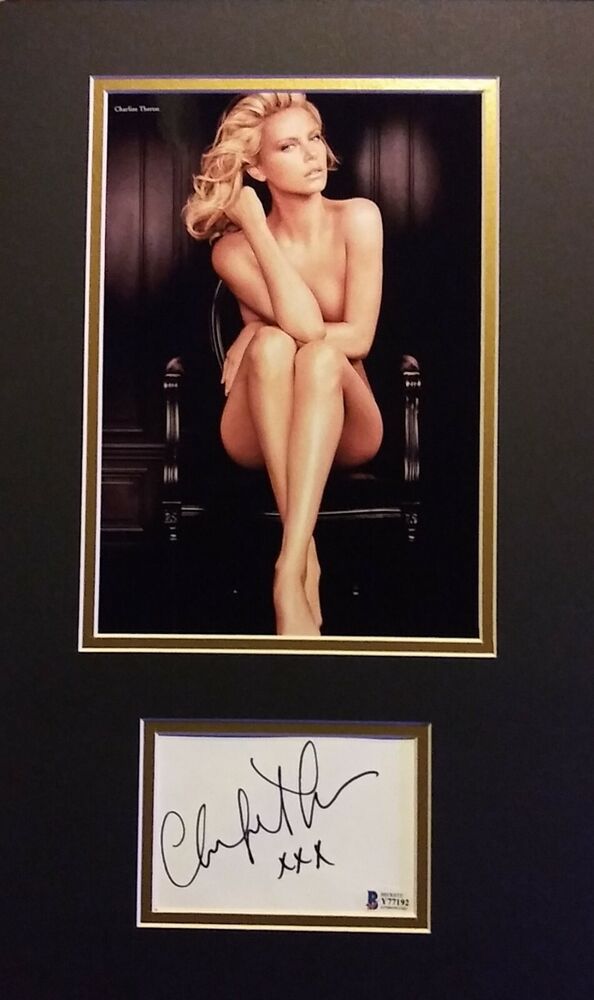 Charlize Theron signed BECKETT