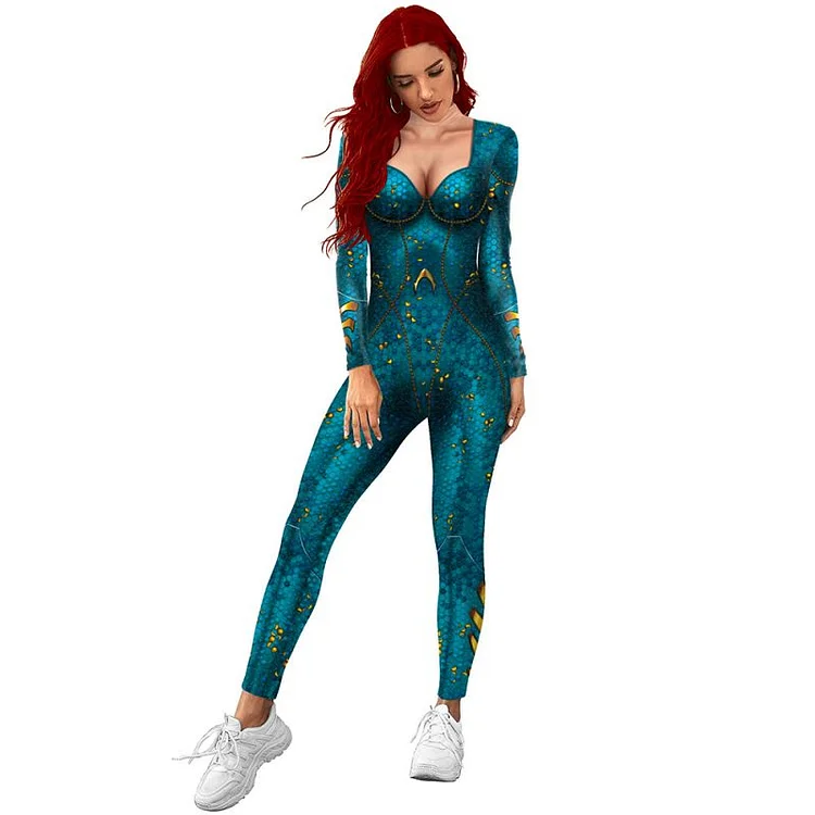 Mera Cosplay Halloween Costumes Aquaman Queen-elleschic