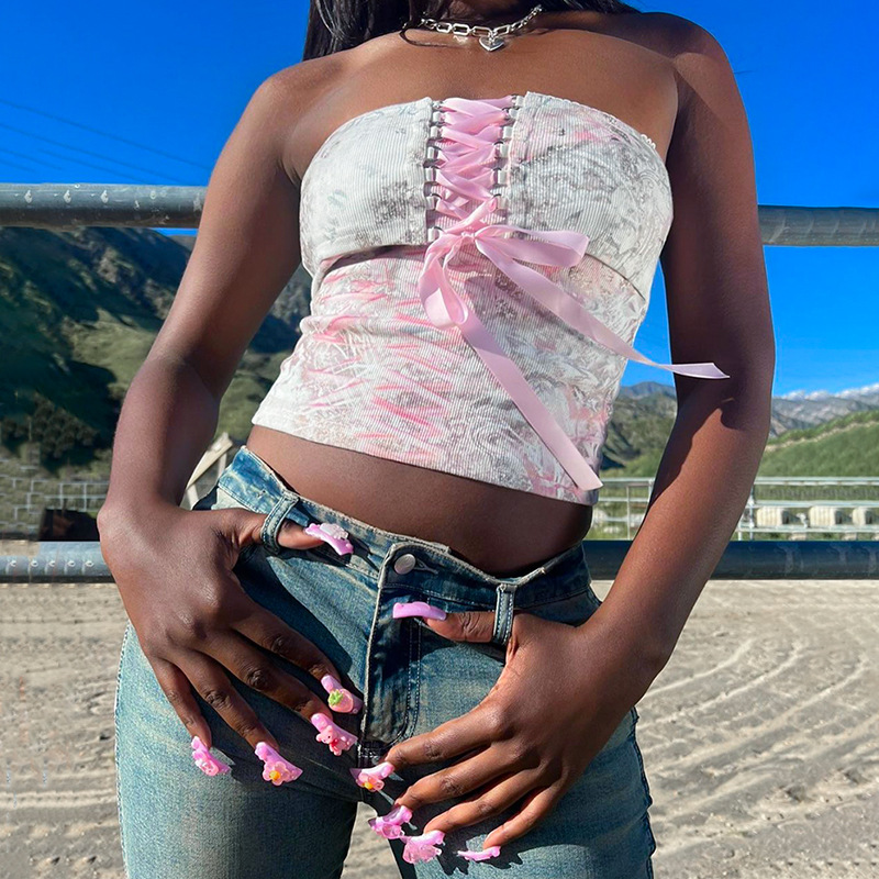 Tuberose Terrace Floral Button Up Top