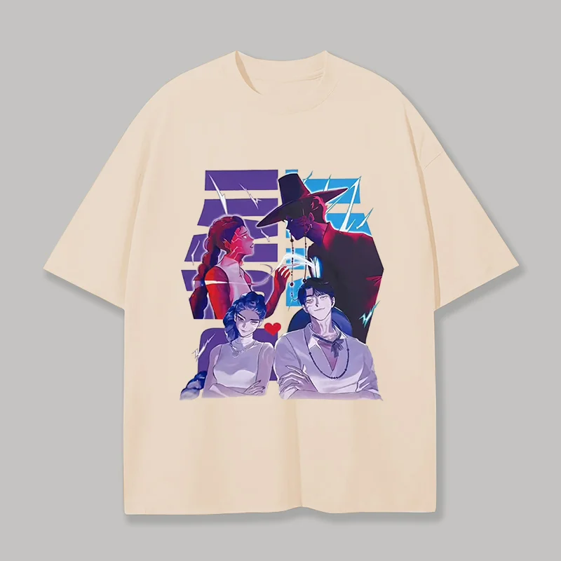 KPop Demon Hunters Printed Oversized Unisex T-shirt