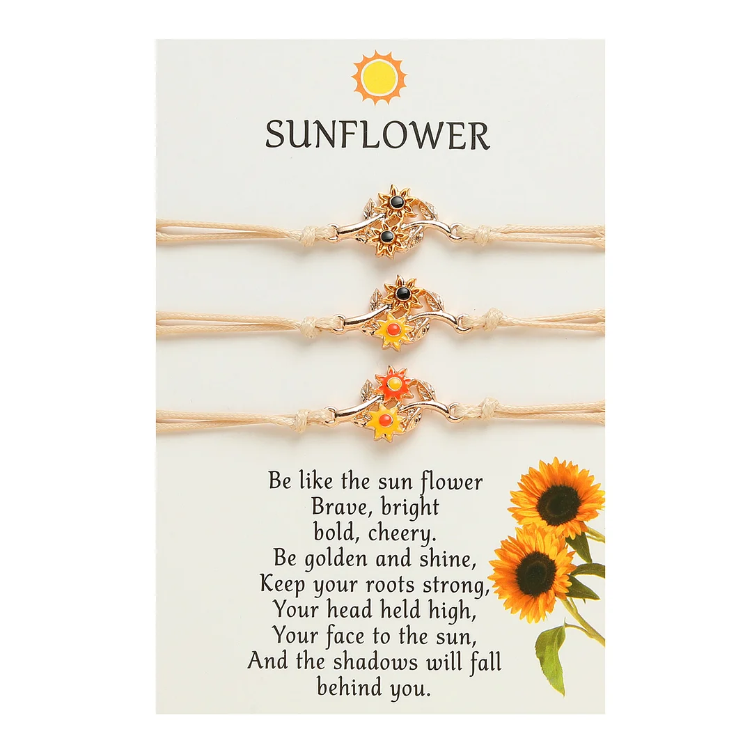 Mother's Day Sunflower Bracelet