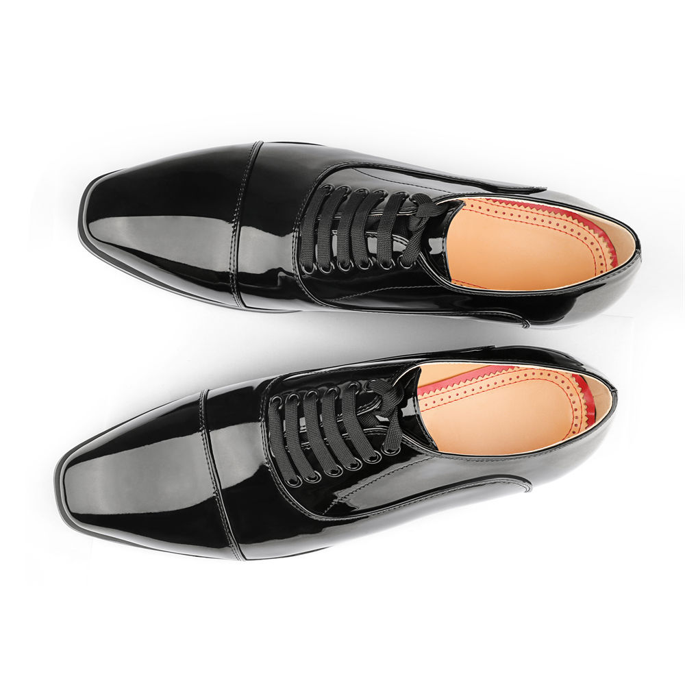 Merumote Gentleman's Oxford Shoes Red bottom Classic LaceUp Formal Party Shoes-MERUMOTE