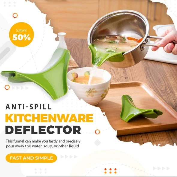 Anti-spill Kitchenware Deflector