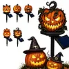 Resin Solar Halloween Pumpkin Garden Stake Light Solar Lights Garden Decor