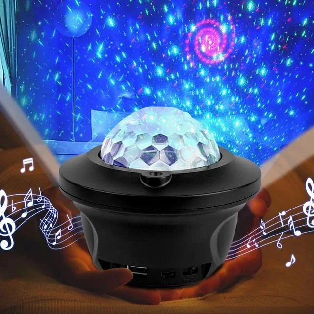 Christmas Starry Sky Projector Lights 4 Colors Light  Projection Lamp With Music Bluetooth Remote Control Decorative Night Lamp Romantic Projection Lamp Birthday Gift Xmas Decor