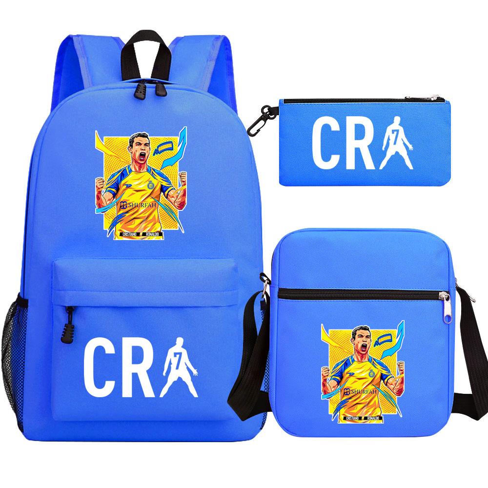 Mayoulove Cristiano Ronaldo Backpack Lightweight Design with Ergonomic Comfort for School Use-Mayoulove