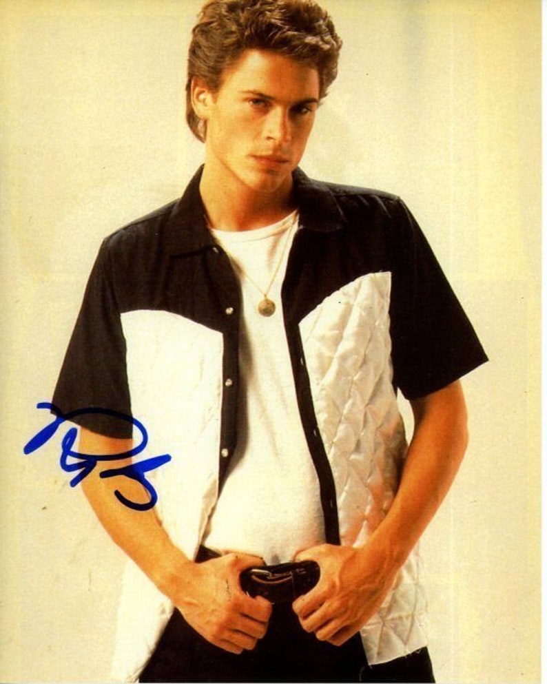 Rob lowe signed autographed Photo Poster painting