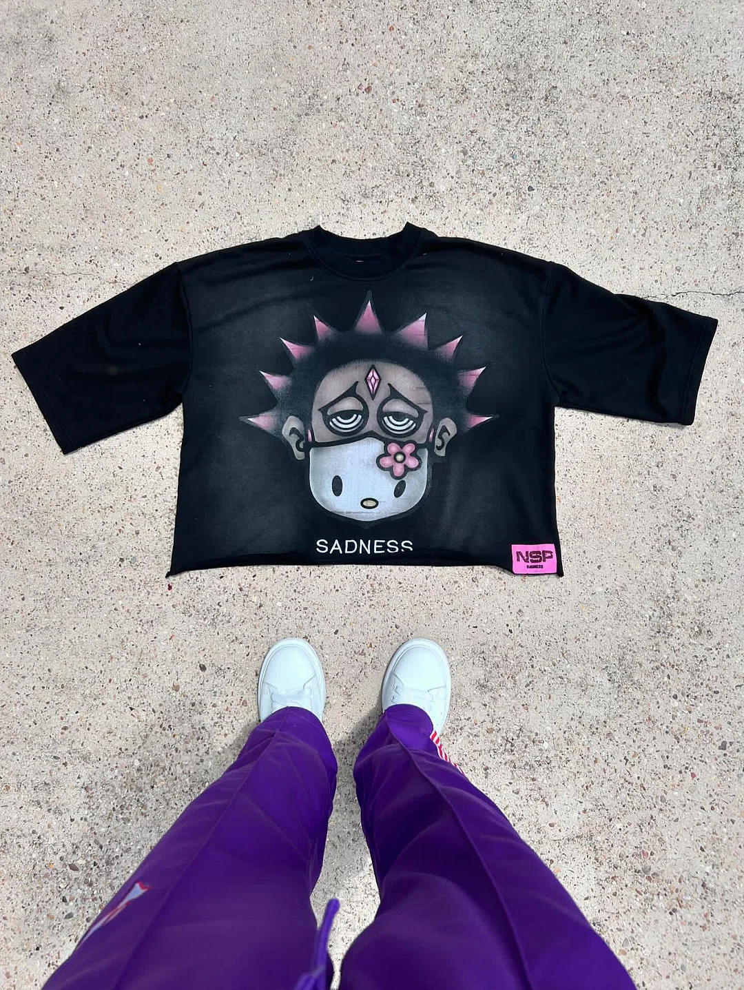 NSP "SADNESS" OVERSIZED TEE