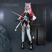 [Wetrose] In Stock SSR March 7th Hunt Honkai Star Rail Cosplay Costume Chinese Xianzhou Style Март 7 Wig Full Set
