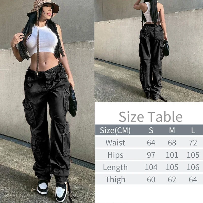 Tawnie Y2K Cargo Pants Women's Baggy Pants 2022 Autumn Streetwear Fairycore Oversized Trousers Vintage Casual Loose Sweatpants