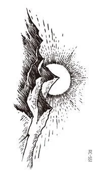 Small Sexy Lips Leaf Black Cartoon Temporary Tattoo Cute Star Tattoo Sticker Love Women Body Finger Art Waterproof Tatoo