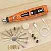 Cordless Rotary Tool Kit with 5-Speed Settings & 23 Accessories 700mAh Powerful Engraving Pen 15000RPM Max for Sanding Polishing Drilling Carving DIY Crafts
