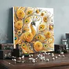 Framed Diamond Painting - Special Shaped - Peacock (25x25cm)