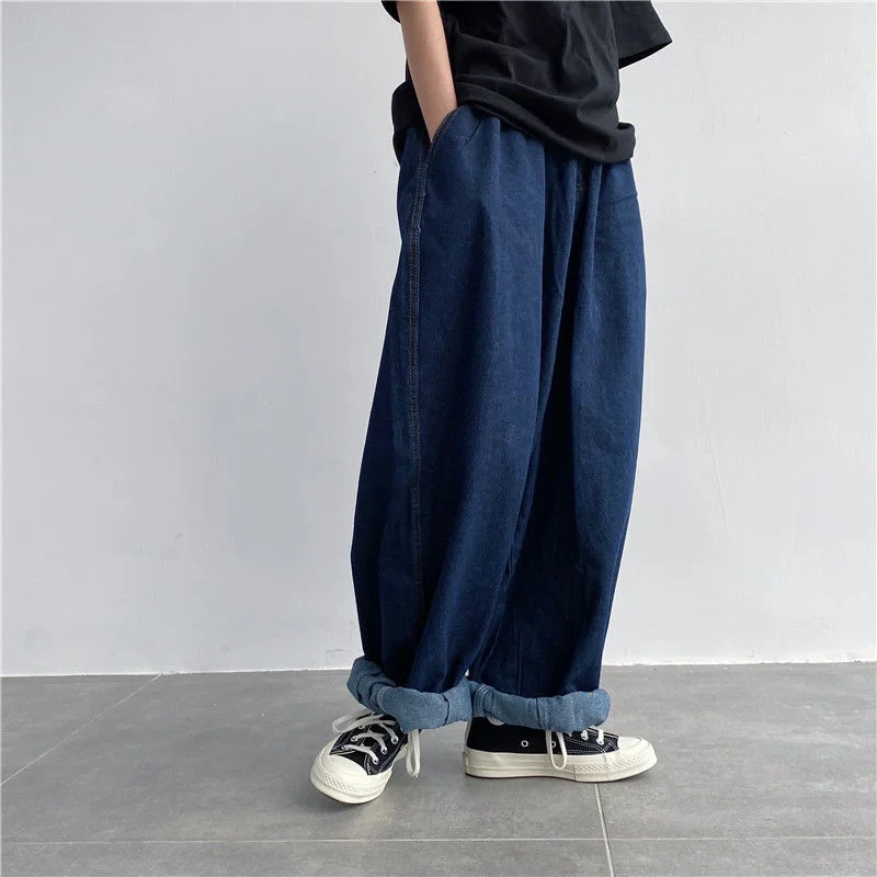 Jeans Women Harajuku High Street Oversize Leisure Denim Trousers Loose Trendy Female Students Solid Comfortable Leisure Couple