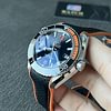 Planet ocean 43.5mm black/orange bezel black dial on black rubber strap super clone