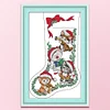 Cat Stocking -16CT Stamped Cross Stitch Kit(30*43cm)