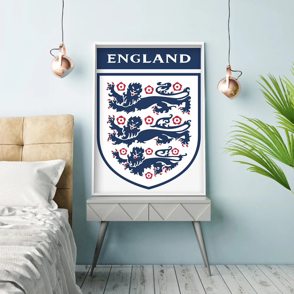Diamond Painting - Full Round Drill - England FC(Canvas|30*40cm)