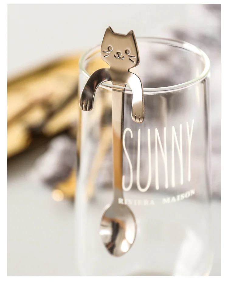 Cat Spoon Stainless Steel Spoon Cute Family Gifts