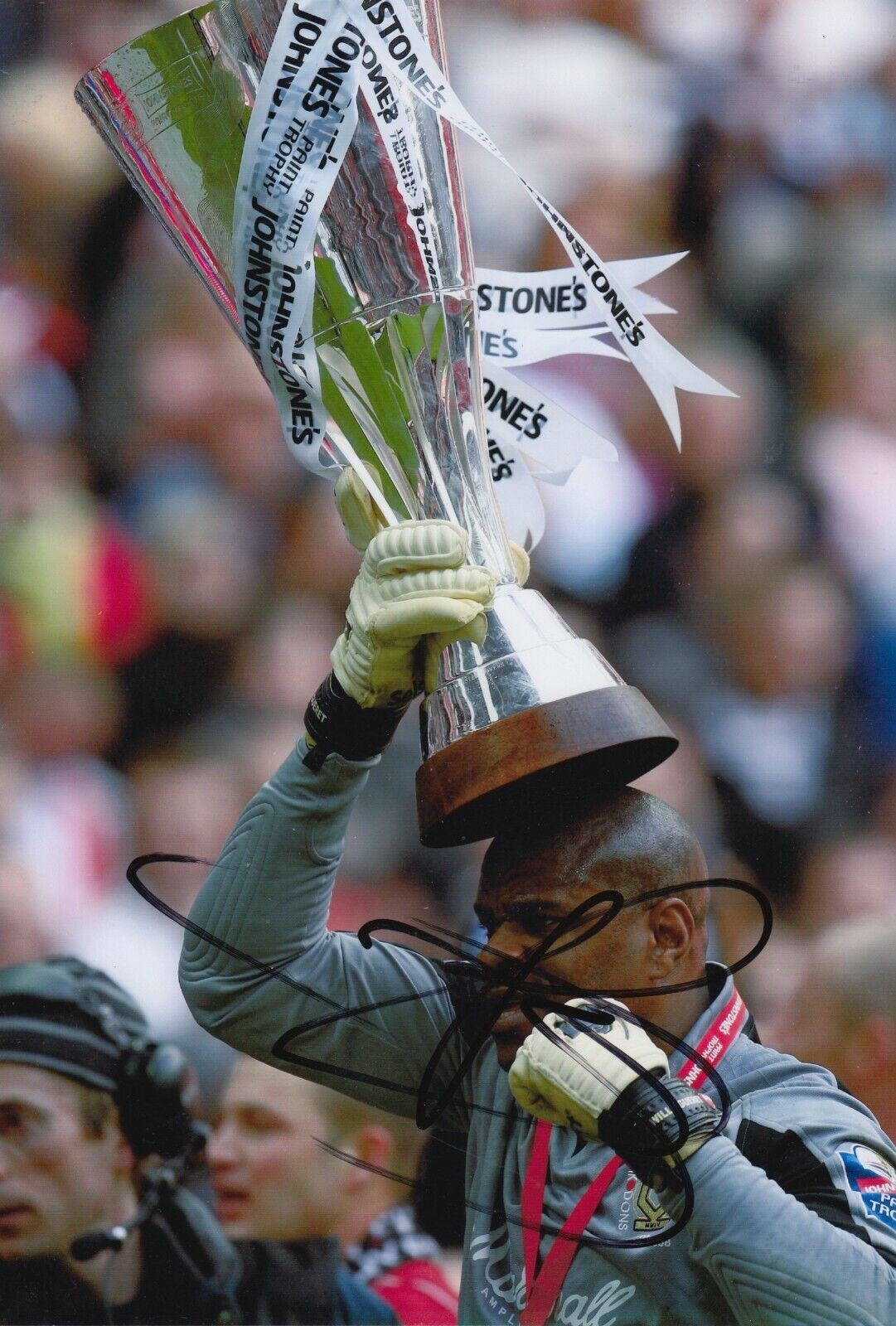 Willy Gueret Hand Signed 12x8 Photo Poster painting - MK Dons - Football Autograph 1.