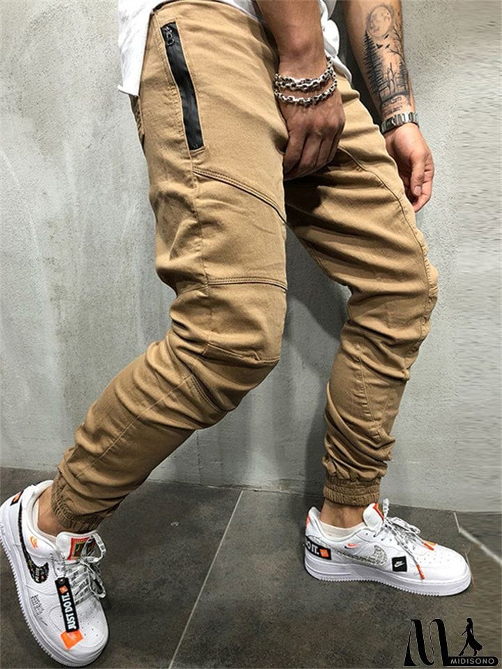 MidiSono - Stylish Simple Comfort Fit Pants for Men