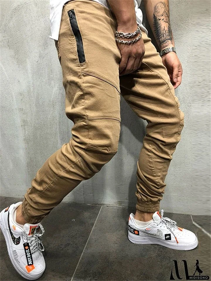 MidiSono - Stylish Simple Comfort Fit Pants for Men